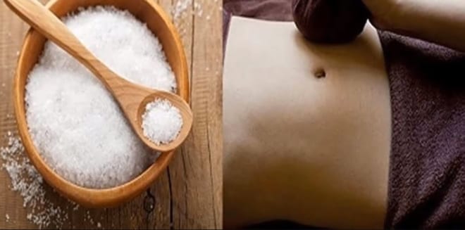 Chườm nóng với muối sao giảm mỡ bụng