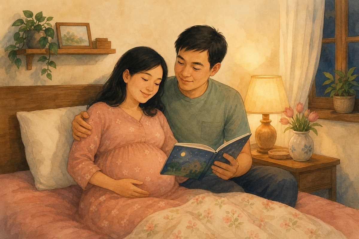 Buổi đọc trước khi ngủ có thể đơn giản, ngắn và kết thúc bằng một lời chúc nhẹ nhàng