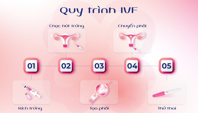 Quy trình thụ tinh trong ống nghiệm ivf