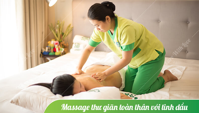 massage thư giãn toàn thân với tinh dầu
