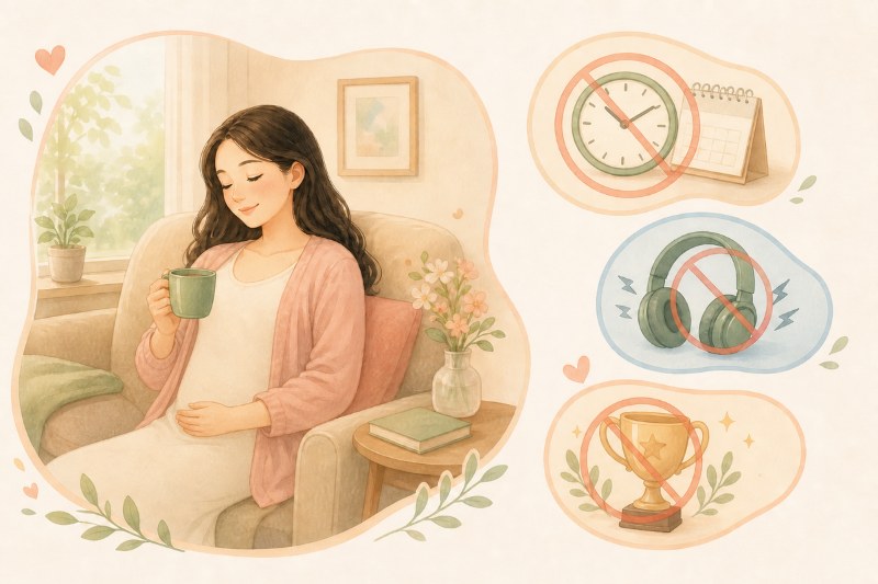 Ảnh 4. Thai giáo nhẹ nhàng không cần lịch cứng, âm thanh lớn hay kỳ vọng thai nhi phải phản ứng.