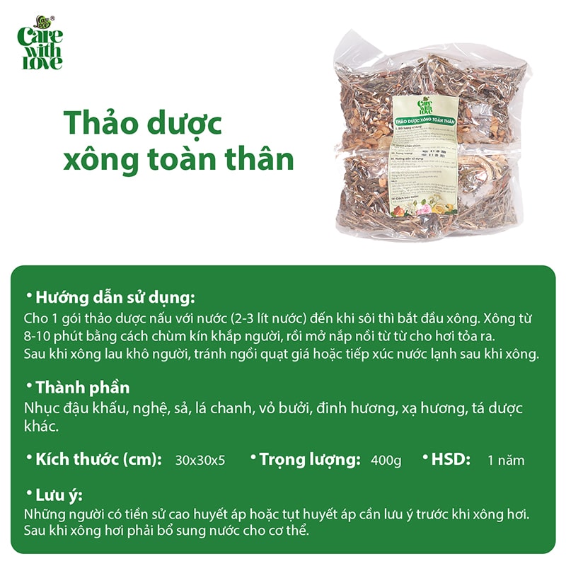 Thảo dược xông toàn thân