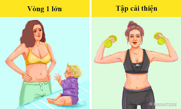 Vòng 1 lớn nên tập cải thiện thể dục