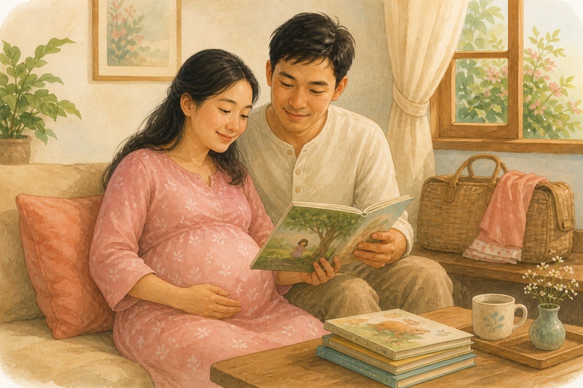 Trước ngày sinh, truyện phù hợp là truyện bố mẹ dễ kể và mẹ cảm thấy dễ nghe
