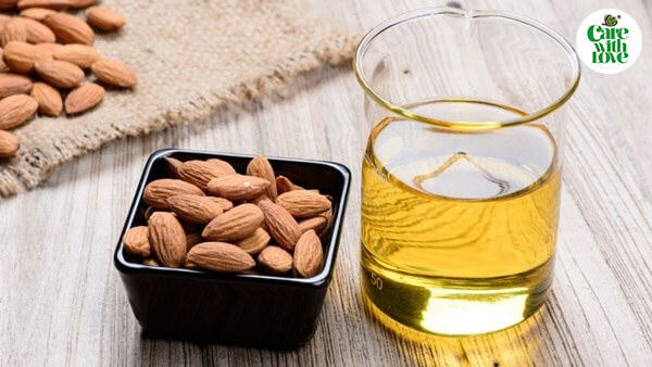 dầu hạnh nhân chữa cứt trâu cho trẻ