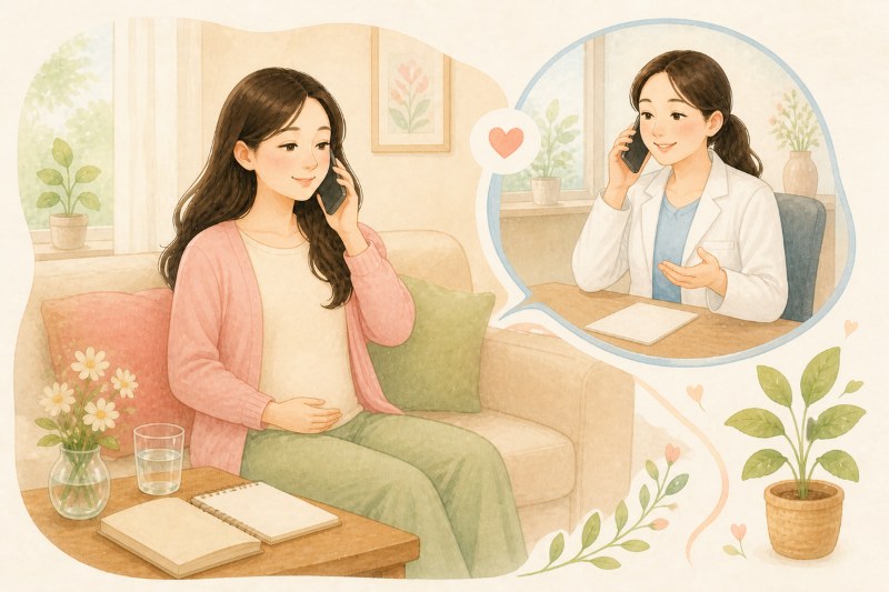 Ảnh 5. Khi cơ thể không thoải mái hoặc xuất hiện dấu hiệu đáng lo, mẹ nên dừng hoạt động và liên hệ nhân viên y tế.