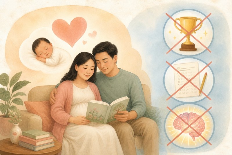 Mục tiêu gần gũi là thư giãn và kết nối, không phải giúp bé hiểu truyện hay tăng IQ