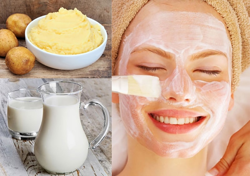 Đắp mặt nạ khoai tây cho bà bầu
