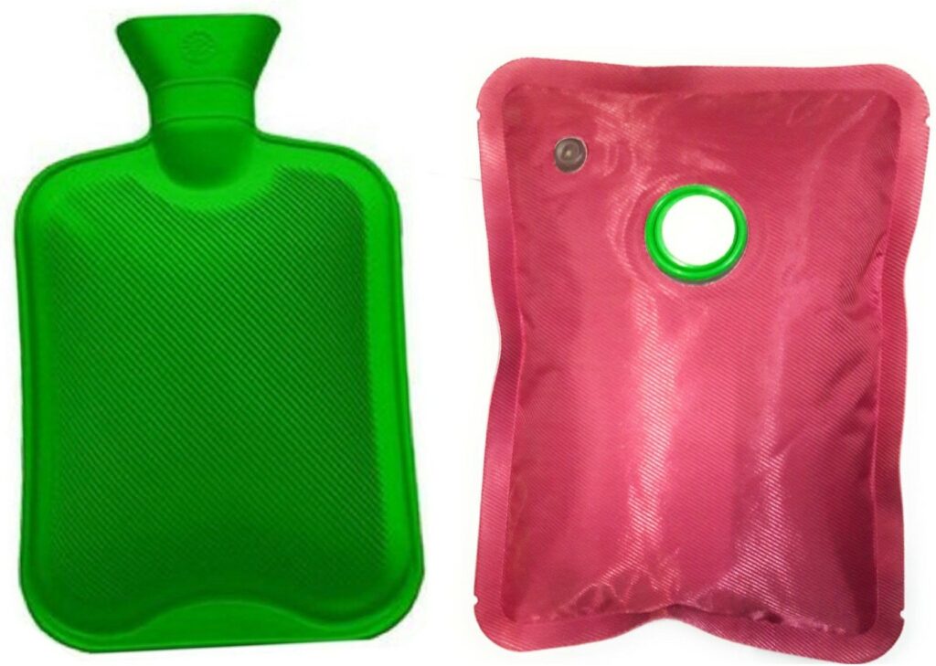 Với túi chườm bằng nhựa PVC