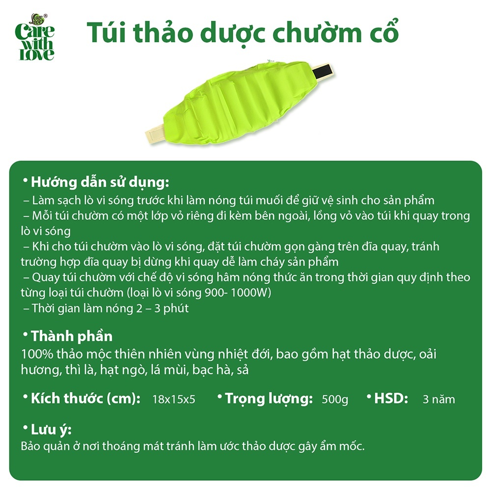 Túi thảo dược chườm cổ