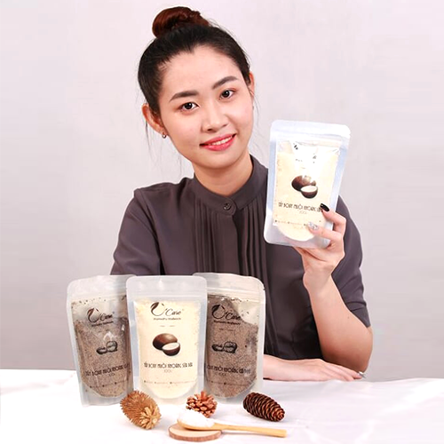 Muối tẩy Body cà phê - sữa dừa