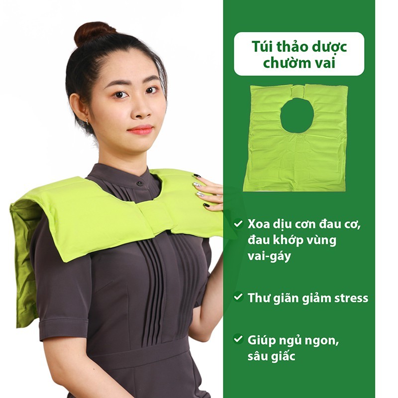 Túi thảo dược chườm vai lớn