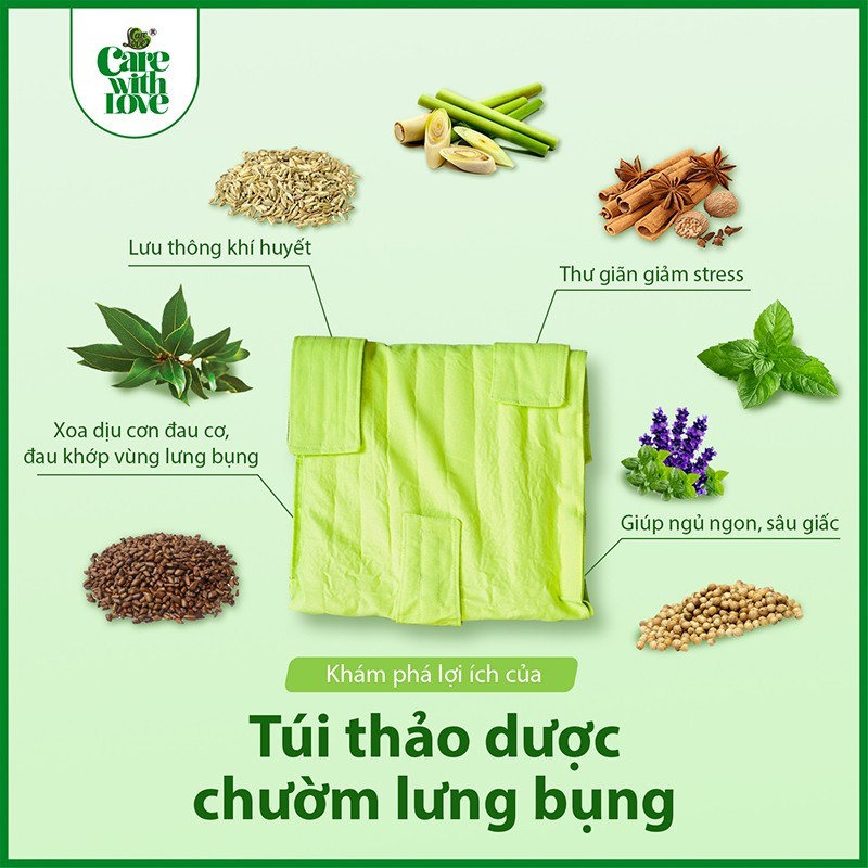 Túi thảo dược chườm lưng bụng