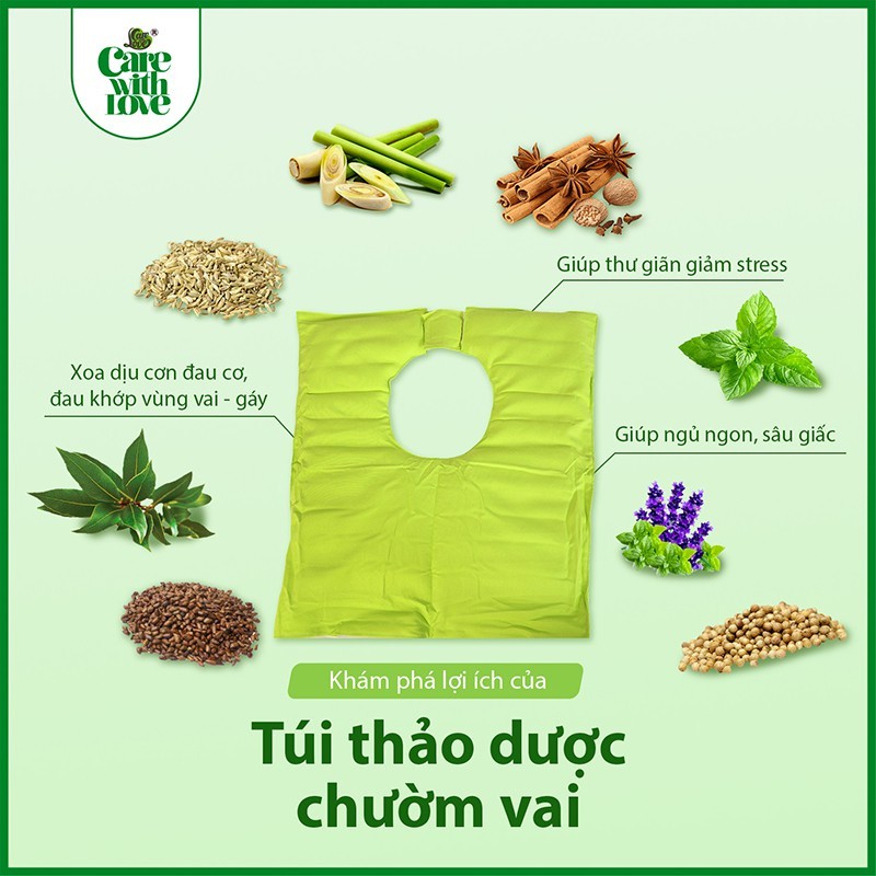 Túi thảo dược chườm vai lớn