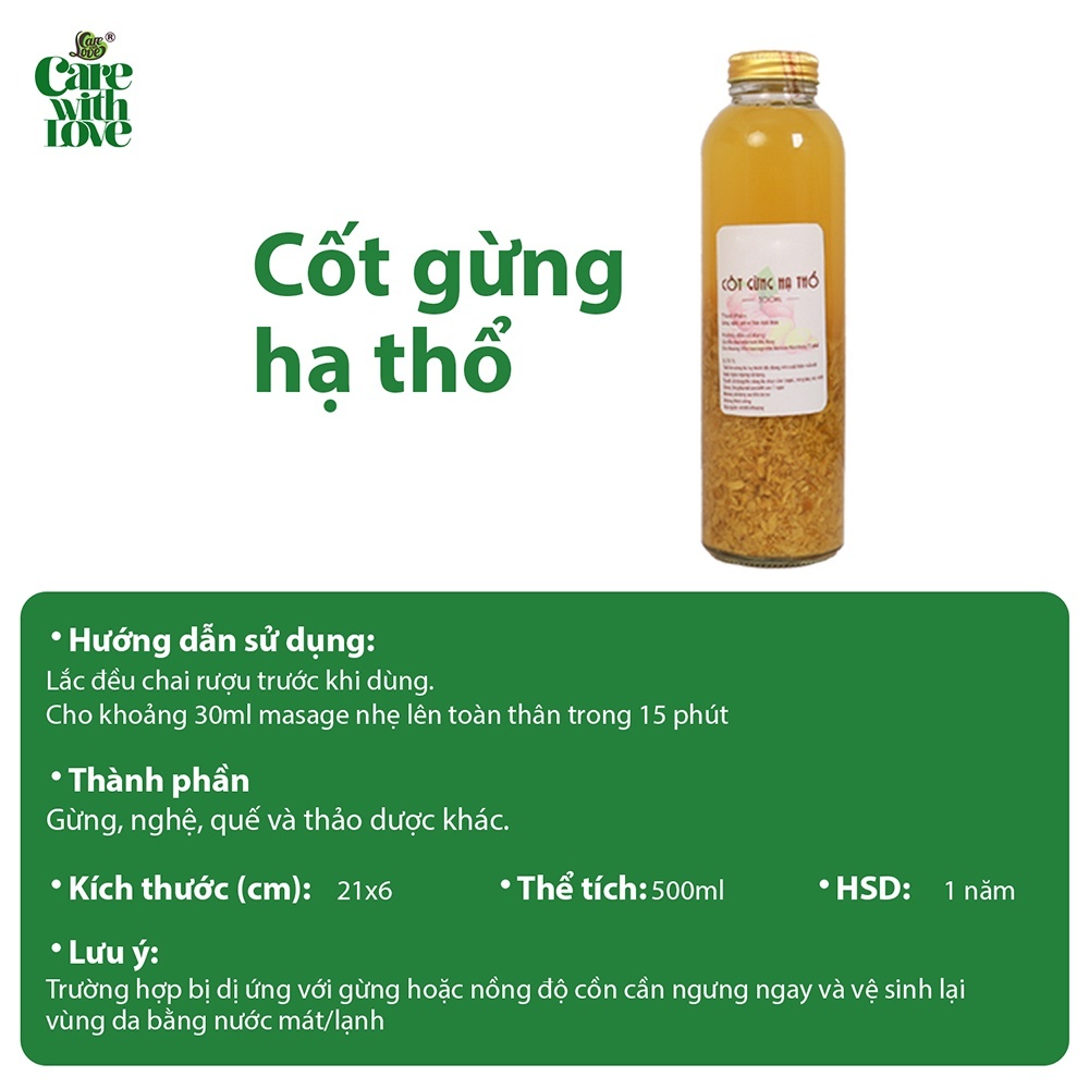 Cốt gừng hạ thổ