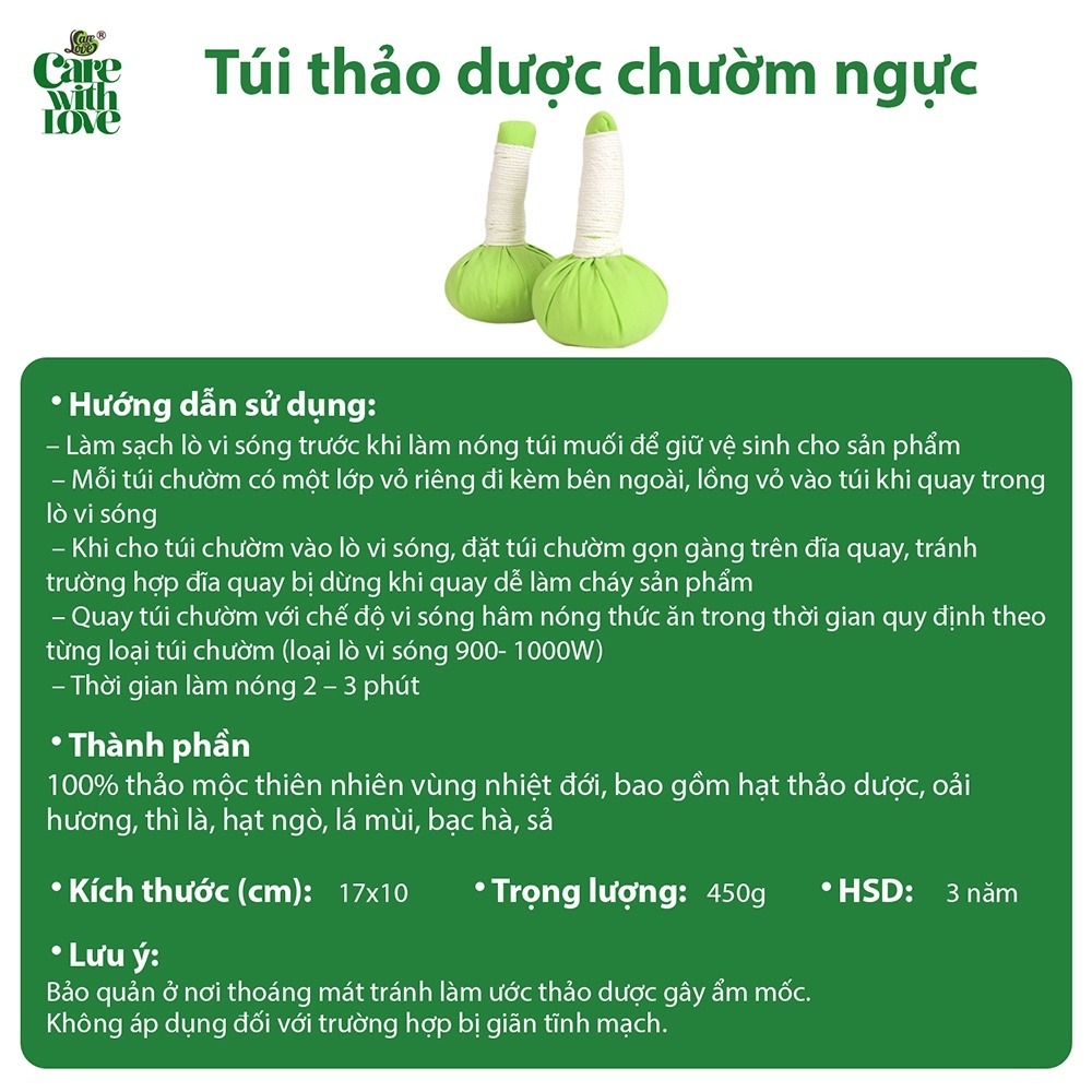 Túi thảo dược chườm ngực