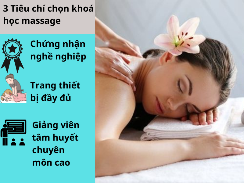 Lưu ý khi chọn khóa học massage